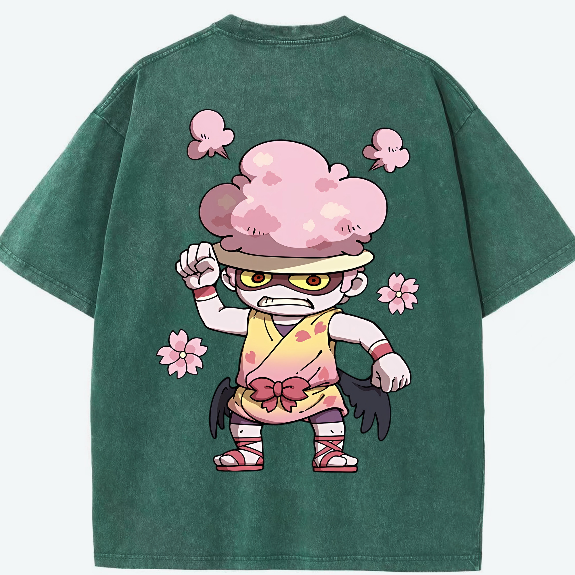 （画像用） 妖怪ウォッチ Yo-kai Watch 綿100% ヴィンテージ風 半袖Tシャツ（背面プリント）